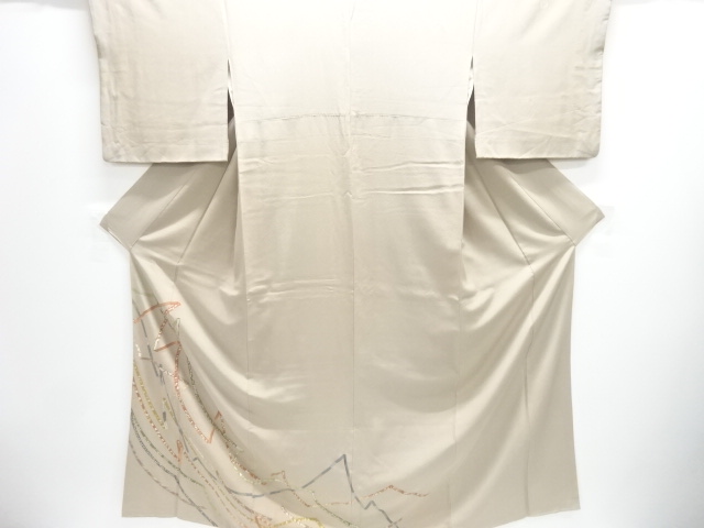 JAPANESE KIMONO / IRO-TOMESODE / NOSHI PATTERN